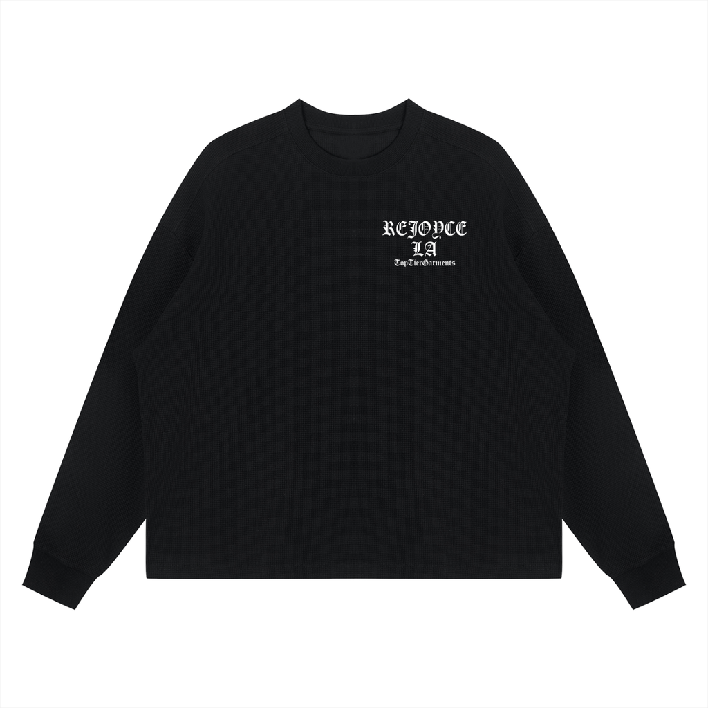 Unisex Waffle Boxy Long Sleeve T-Shirt