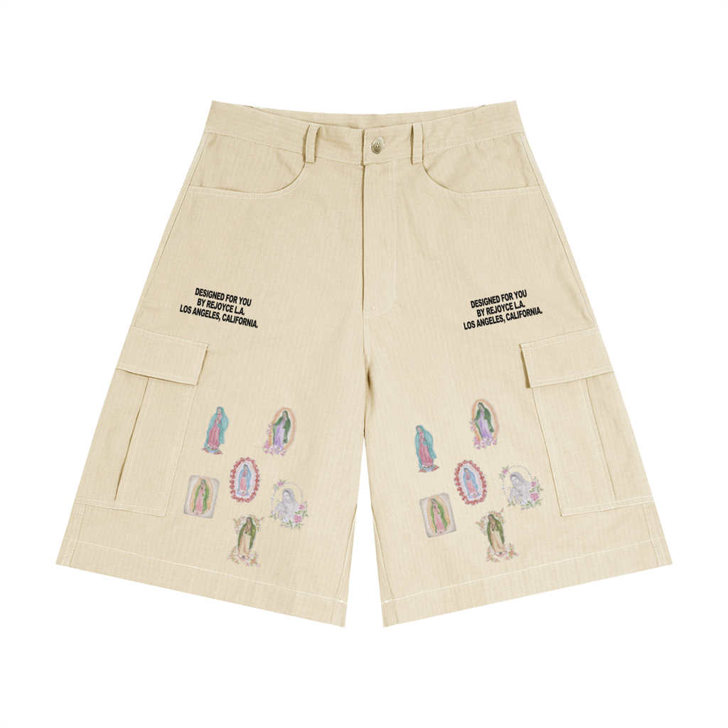 Unisex Woven Cargo Shorts