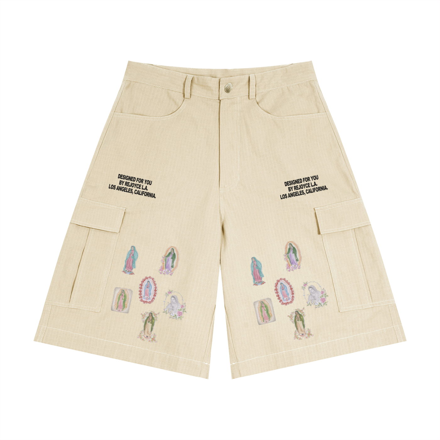 Unisex Woven Cargo Shorts