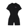 Women's Quarter-Zip Short Sleeve Romper