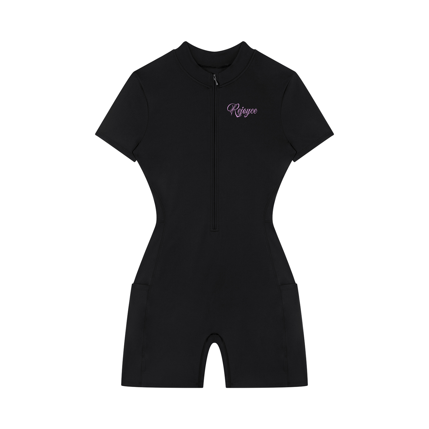 Women's Quarter-Zip Short Sleeve Romper