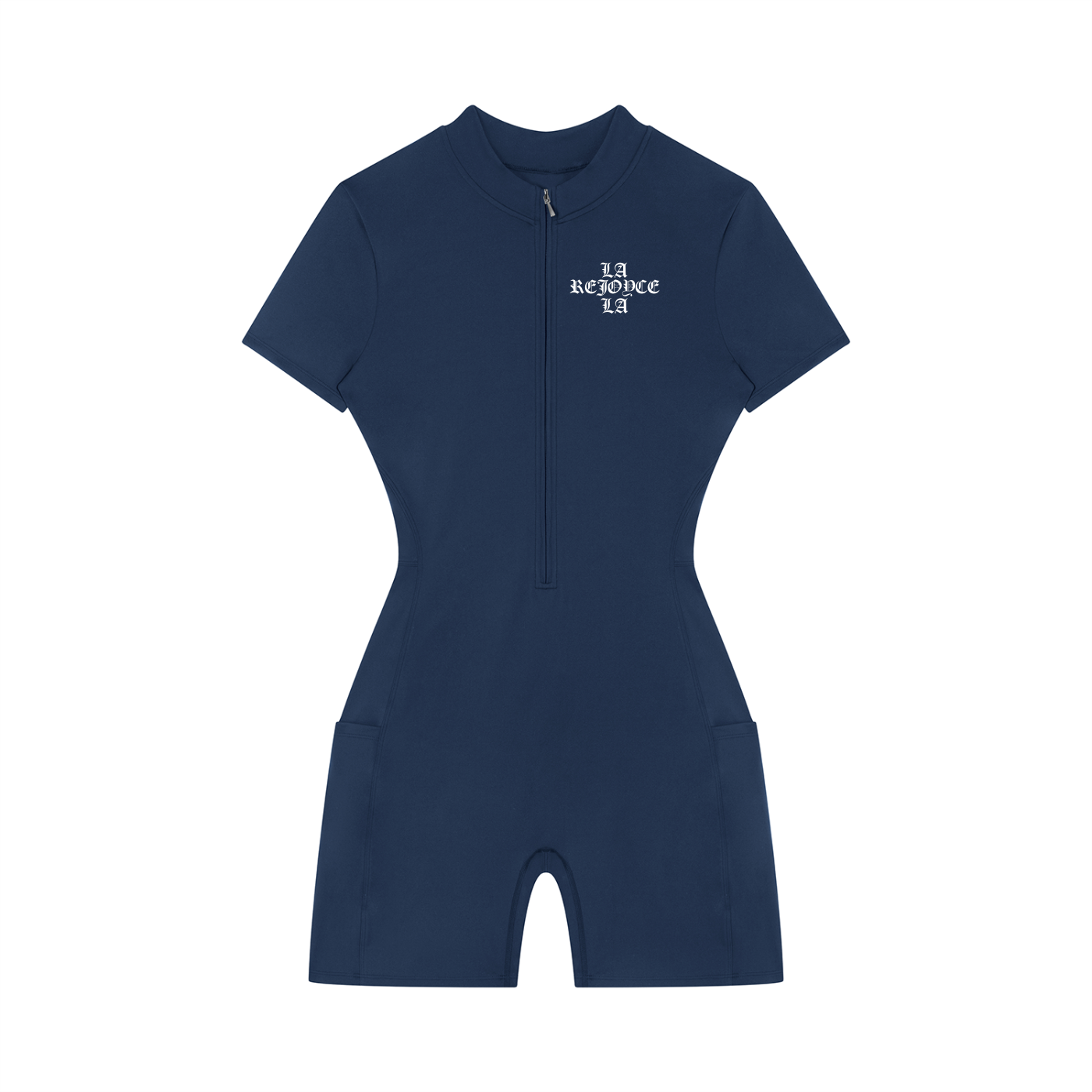 Women's Quarter-Zip Short Sleeve Romper