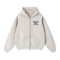 Zip-Through Boxy Fleece Hoodie