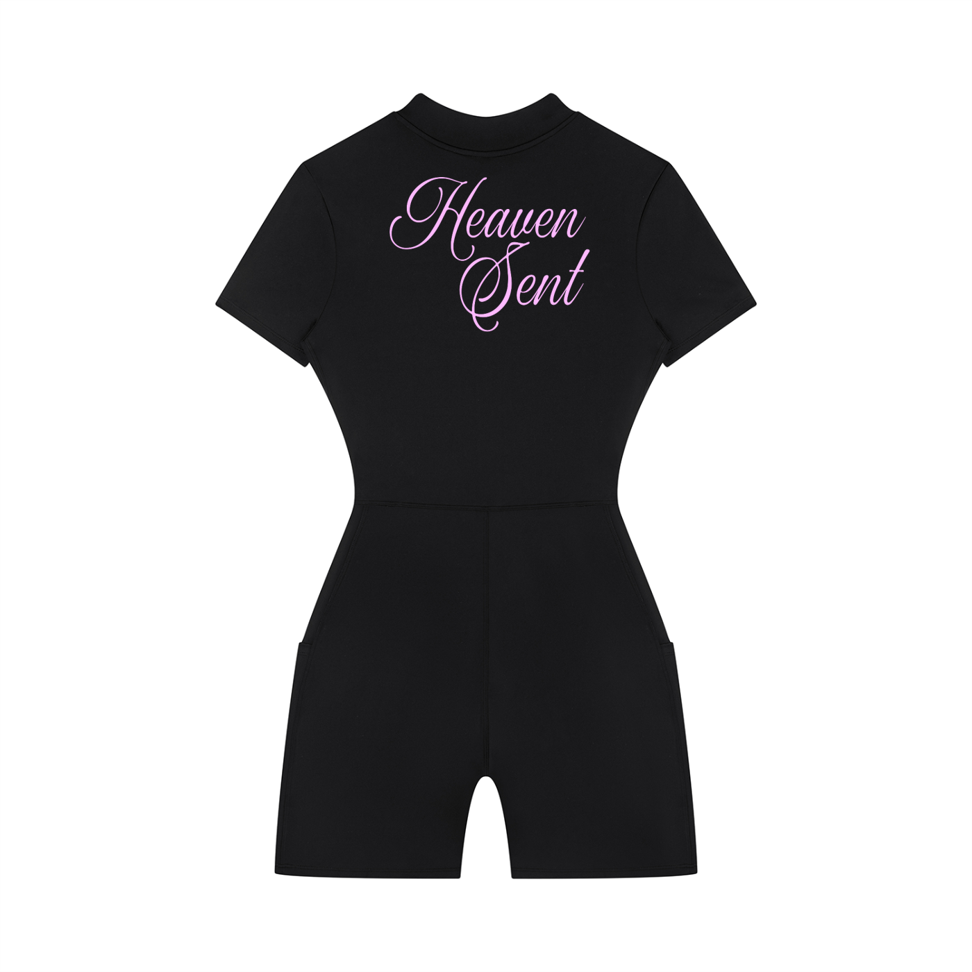 Women's Quarter-Zip Short Sleeve Romper