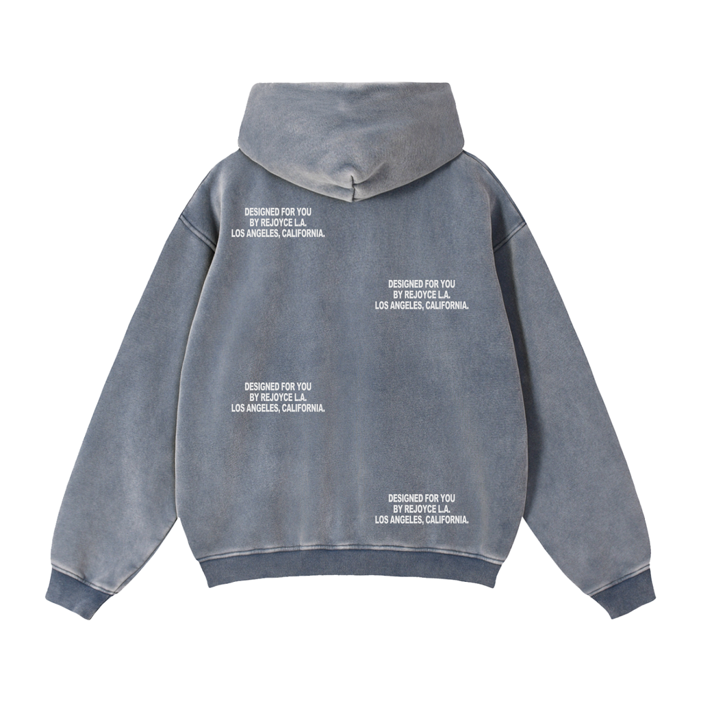 Zip-Through Boxy Fleece Hoodie