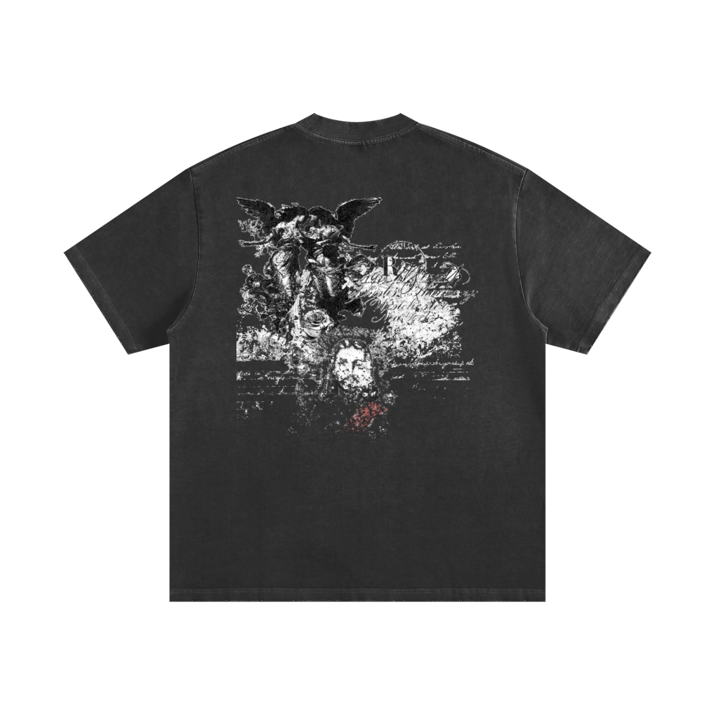 Heavyweight Vintage Washed Frayed T-Shirt