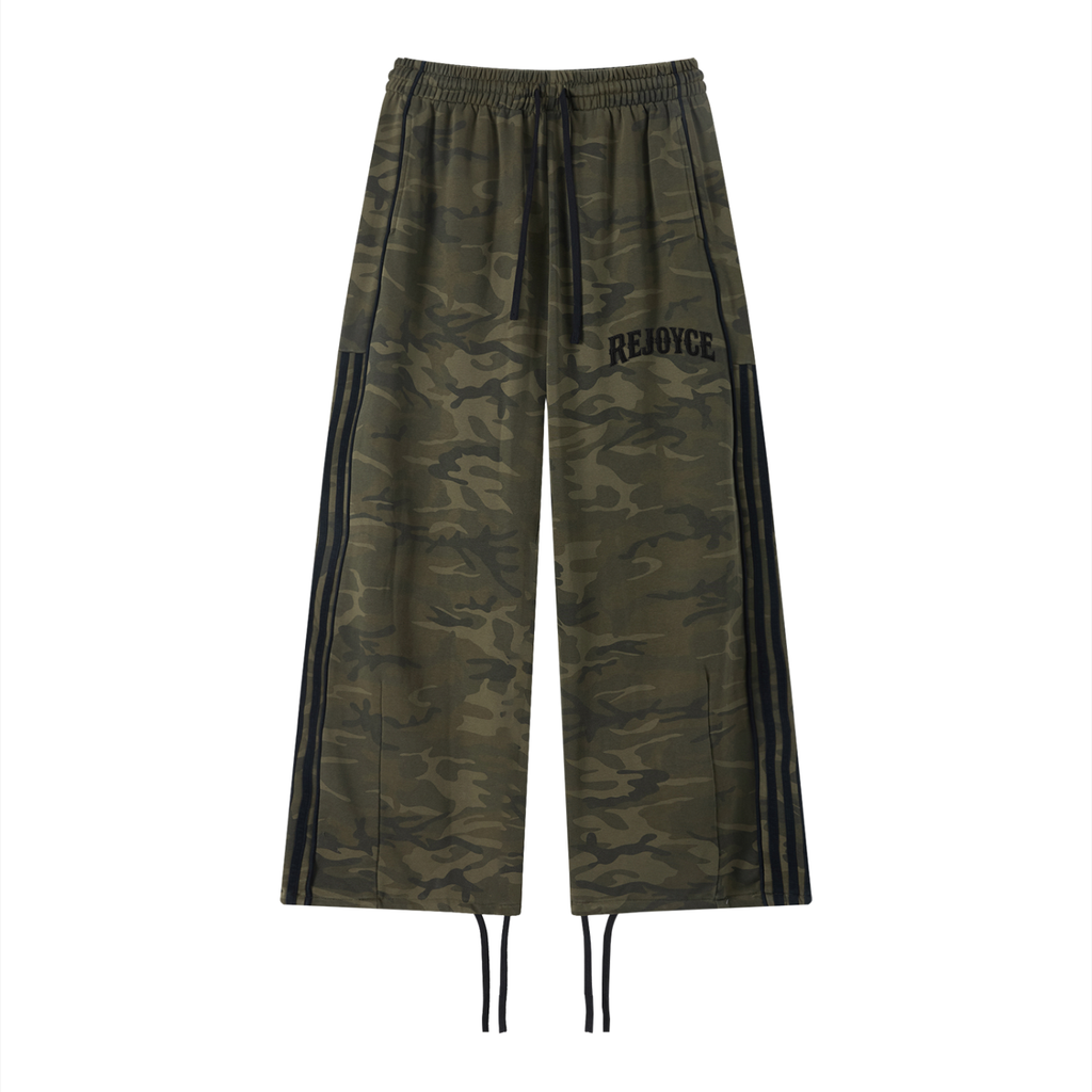 Unisex Camo Wide Leg Sweatpants