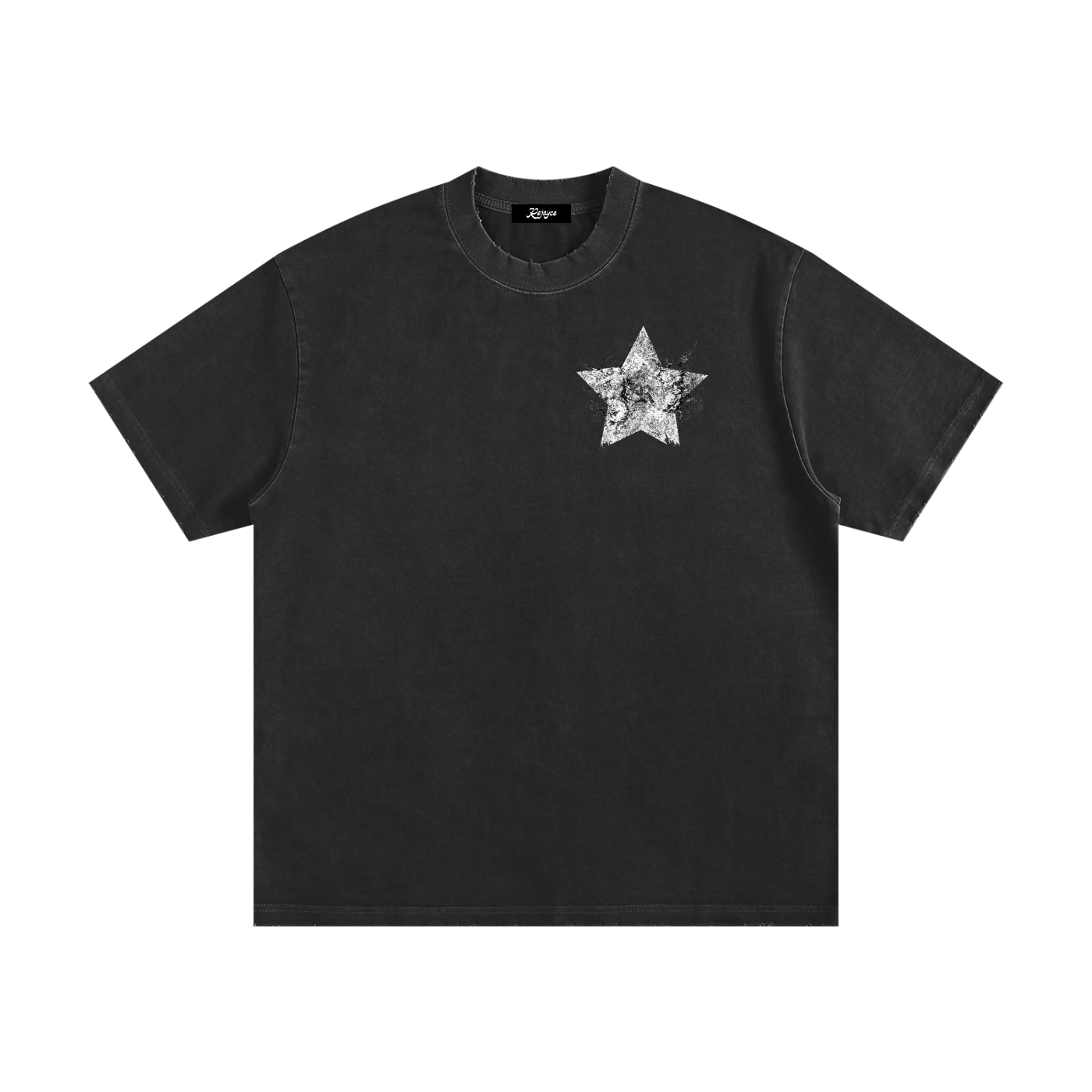 Heavyweight Vintage Washed Frayed T-Shirt