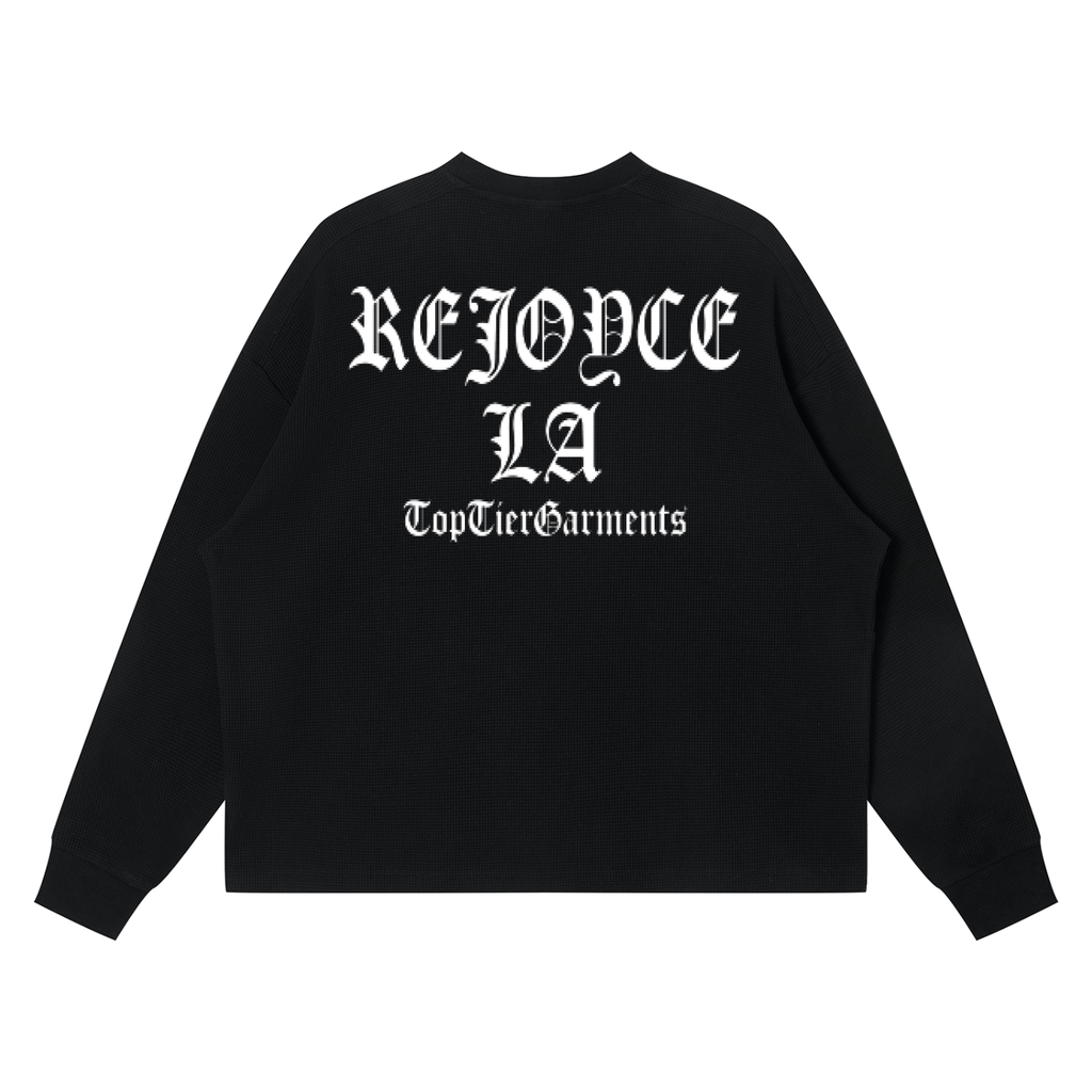 Unisex Waffle Boxy Long Sleeve T-Shirt