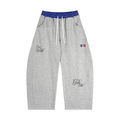 Plaid Waistband Barrel Sweatpants