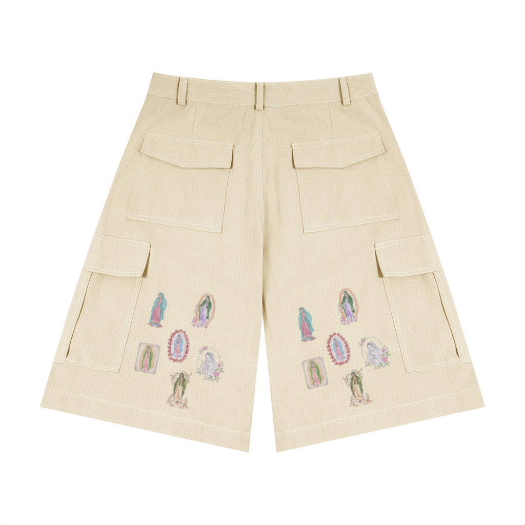 Unisex Woven Cargo Shorts