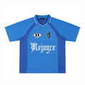 Striped V-Neck Soccer Jersey