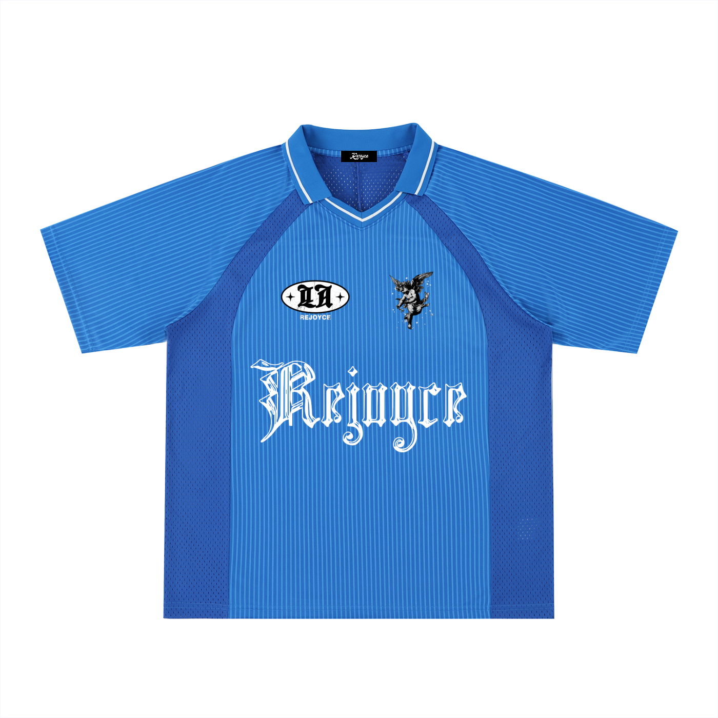 Striped V-Neck Soccer Jersey